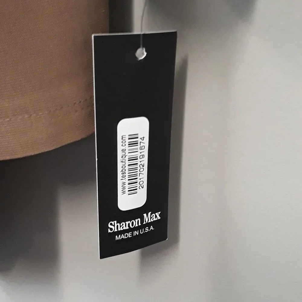 Nwt Sharon Max Tan Open Front Long Sleeve‎ Cardigan